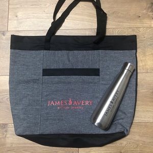 James Avery Tote Bag and Water Bottle